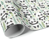 ベビーパンダパターン ラッピングペーパー (ロールコーナー)