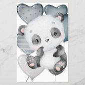 ベビーパンダビンゴベビーシャワーゲームカード チラシ (裏面)