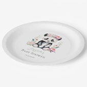 ベビーパンダプニージャングルベビーシャワー ペーパープレート (アングル)