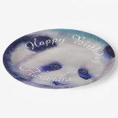 ベビーパンダベアハッピーバースデー ペーパープレート (アングル)