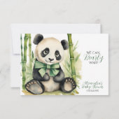 ベビーパンダベアベビーシャワー 出欠カード (裏面)