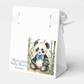 ベビーパンダベアボーイ赤ちゃんシャワー フェイバーボックス (裏面サイド)