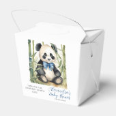 ベビーパンダベアボーイ赤ちゃんシャワー フェイバーボックス (裏面サイド)