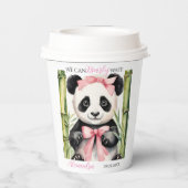 ベビーパンダベアーガールズベビーシャワー 紙コップ (裏面)