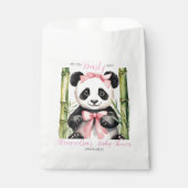 ベビーパンダベアービーウェイガールズベビーシャワー フェイバーバッグ (正面)
