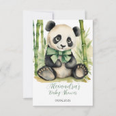 ベビーパンダベアーベイビーシャワーありがとう サンキューカード (裏面)