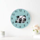 ベビーパンダベア動物壁時計 ラージ壁時計 (ホーム)