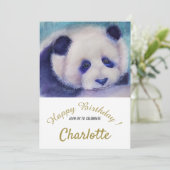 ベビーパンダベア1st誕生日 招待状 (スタンド正面)