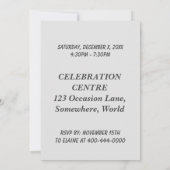 ベビーパンダベア1st誕生日 招待状 (裏面)