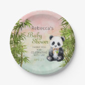 ベビーパンダベビー男女兼用シャワー ペーパープレート (正面)