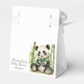ベビーパンダ熊男女兼用赤ちゃんシャワー フェイバーボックス (裏面サイド)
