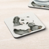 ベビーパンダ |かわいい&フリ コースター (左側)