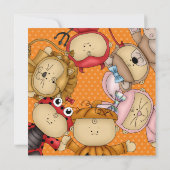 ベビーパンプキンキッドファーストハローウィンパーティ 招待状 (裏面)