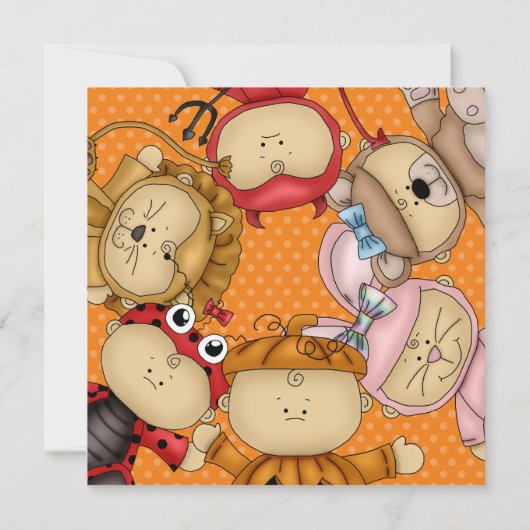 ベビーパンプキンキッドファーストハローウィンパーティ 招待状 (裏面)