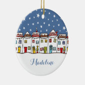 ベビーパーソナライズされたの初めてのクリスマスツリー セラミックオーナメント (右)