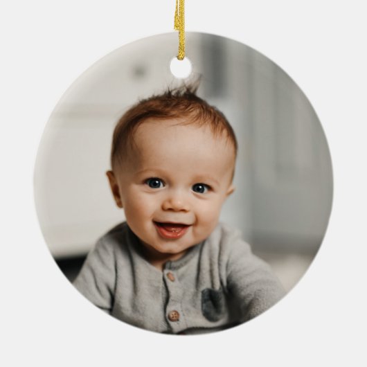 ベビーパーソナライズされたの女の子マイ初めてのクリスマス2023 セラミックオーナメント (裏面)