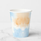 ベビーパーソナライズされたの1回目の誕生日へようこそ 紙コップ (裏面)