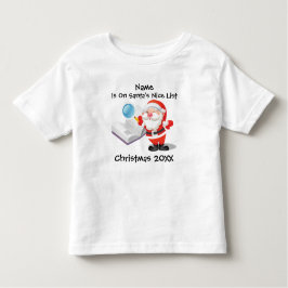 ベビーパーソナライズされたまたは幼児のクリスマス トドラーTシャツ