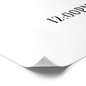 ベビーパーソナライズされたアルファベット文字 – B – ポスター (角)