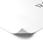 ベビーパーソナライズされたアルファベット文字 – M – ポスター (角)