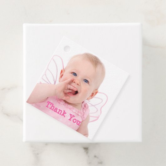 ベビーパーソナライズされたガール誕生日ありがとう フェイバータグ (インサイチュ)