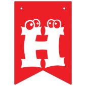 ベビーパーソナライズされたガール誕生日 バンティングフラッグ (第1の旗)