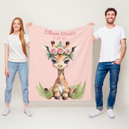 ベビーパーソナライズされたキラフェサファフェミニンリ子供部屋 フリースブランケット (インサイチュ)