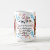 ベビーパーソナライズされたクリスチャン祈りの言葉キープサケ コーヒーマグカップ (中央)