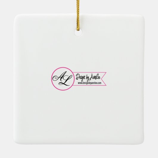 ベビーパーソナライズされたクリスマスオーナメントサンライズパスウェイ和 セラミックオーナメント (裏面)