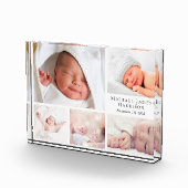ベビーパーソナライズされたコラージュ フォトブロック (右)