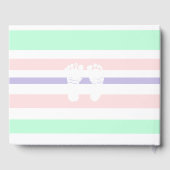 ベビーパーソナライズされたシャワーゲストブック ゲストブック (裏面)