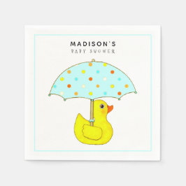 ベビーパーソナライズされたシャワーナプキン スタンダードカクテルナプキン
