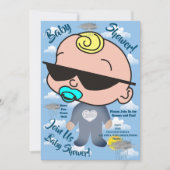 ベビーパーソナライズされたシャワーパーティの招待状 招待状 (正面)