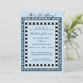 ベビーパーソナライズされたシャワー招待状 招待状 (スタンド正面)