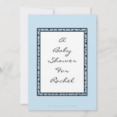 ベビーパーソナライズされたシャワー招待状 招待状 (裏面)