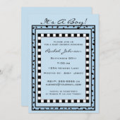 ベビーパーソナライズされたシャワー招待状 招待状 (正面/裏面)