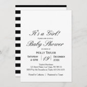 ベビーパーソナライズされたシャワー招待状 招待状 (正面/裏面)