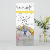 ベビーパーソナライズされたシャワー招待状 招待状 (スタンド正面)