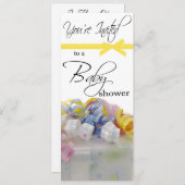 ベビーパーソナライズされたシャワー招待状 招待状 (正面/裏面)