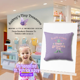 ベビーパーソナライズされたズ・セント・パトリックの日枕 クッション