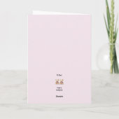 ベビーパーソナライズされたツインズおめでとう，クマ カード (裏面)