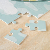 ベビーパーソナライズされたテディベアキレーフゴムダッキー(アヒルちゃん) ジグソーパズル (側面)