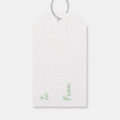 ベビーパーソナライズされたディアインフラワーズガールズガール誕生日 ギフトタグ (裏面)