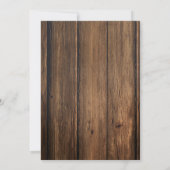 ベビーパーソナライズされたバッシュシャワー 招待状 (裏面)