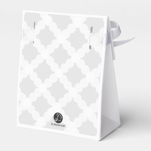 ベビーパーソナライズされたバプティスグレーホワイト金ゴールドクロス フェイバーボックス (裏面サイド)