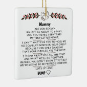 ベビーパーソナライズされたバンプクリスマスからミイラ セラミックオーナメント (右)