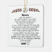 ベビーパーソナライズされたバンプクリスマスからミイラ セラミックオーナメント (左)