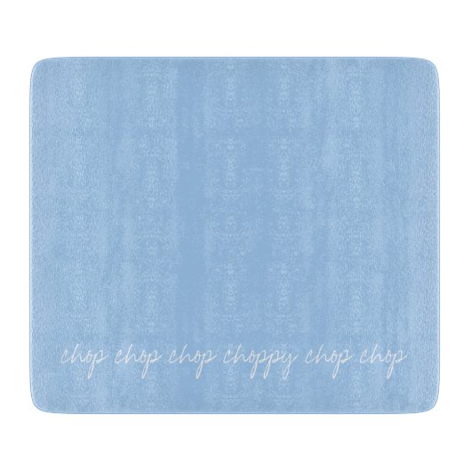 ベビーパーソナライズされたブルー カッティングボード (正面)