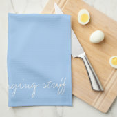 ベビーパーソナライズされたブルー キッチンタオル (四つ折り)