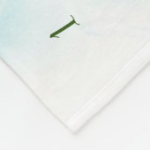 ベビーパーソナライズされたマイルストーン フリースブランケット (角)